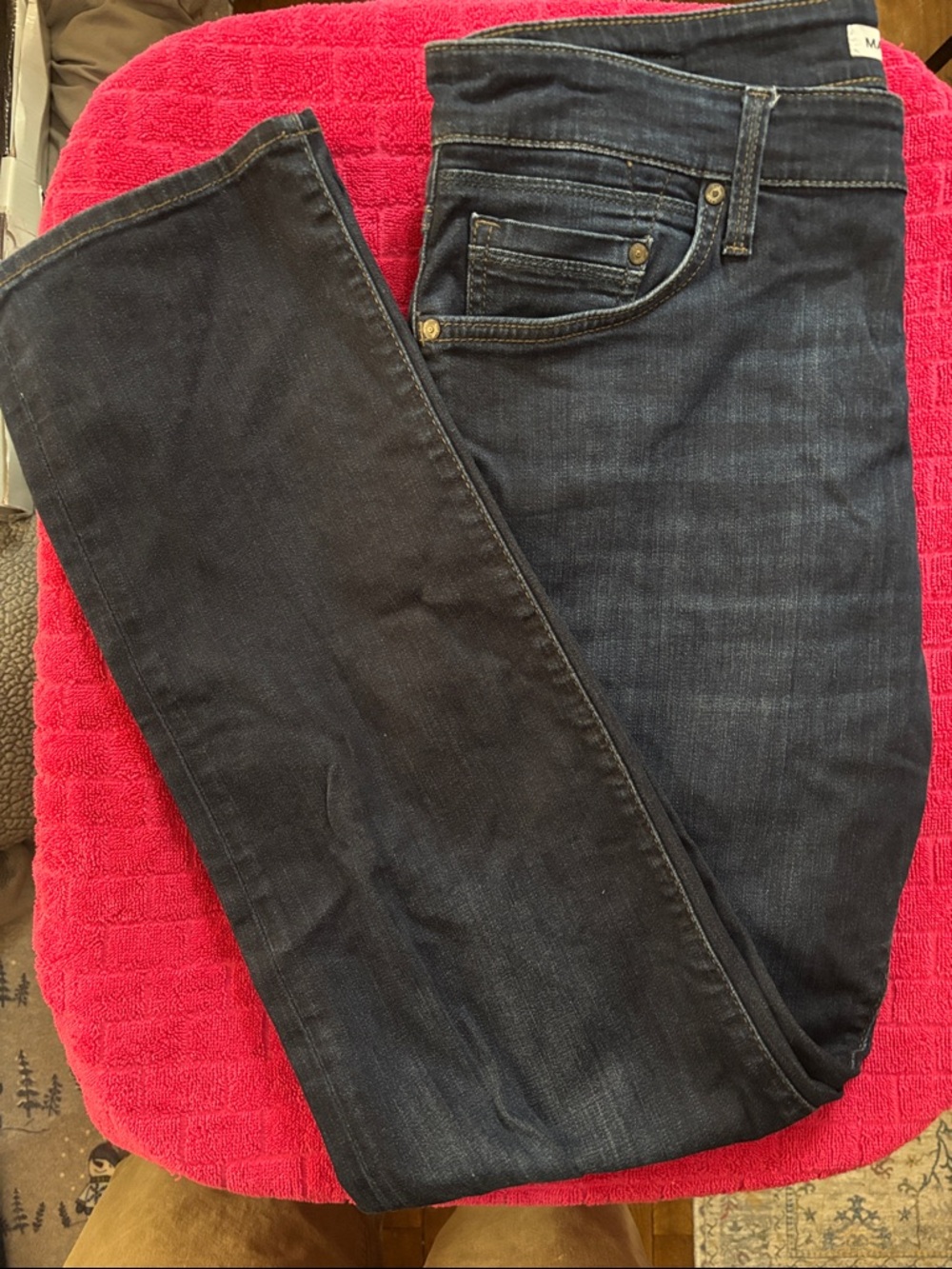 Mavi Dark Blue Jeans with Straight Leg Zach Size 36/32 NWOTS